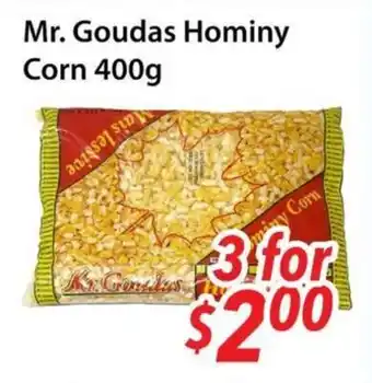 Bestco Food Mart Mr. Goudas Hominy Corn offer