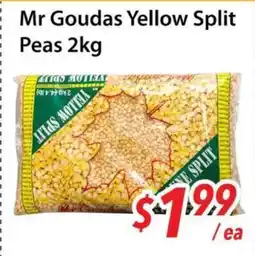 Bestco Food Mart Mr Goudas Yellow Split Peas offer