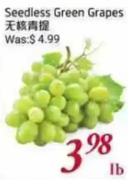 Tone Tai Supermarket Seedless Green Grapes offer