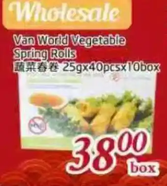 Tone Tai Supermarket Van World Vegetable Spring Rolls offer