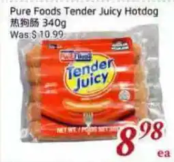 Tone Tai Supermarket Pure Foods Tender Juicy Hotdog offer
