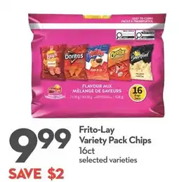 Longo's Frito-Lay Variety Pack Chips offer