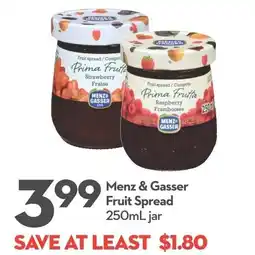 Longo's Menz & Gasser Fruit Spread offer
