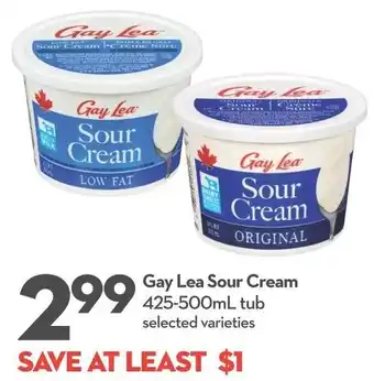 Longo's Gay Lea Sour Cream offer