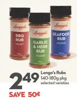 Longo's Longo's Rubs offer
