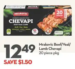 Longo's Mrakovic Beef/ Veal/ Lamb Chevapi offer