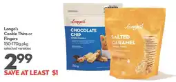 Longo's Longo's Cookie Thins or Fingers offer