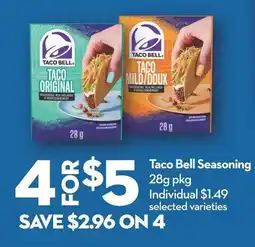 Longo's Taco Bell Seasoning offer