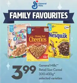 Longo's General Mills Retail Size Cereal offer