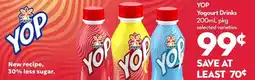 Longo's YOP Yogourt Drinks offer