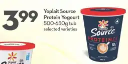 Longo's Yoplait Source Protein Yogourt offer