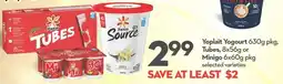 Longo's Yoplait Yogourt, Tubes, or Minigo offer