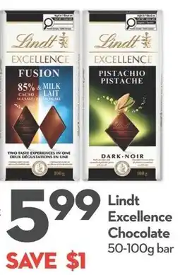Longo's Lindt Excellence Chocolate offer
