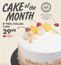 Longo's 8" piña colada cake offer