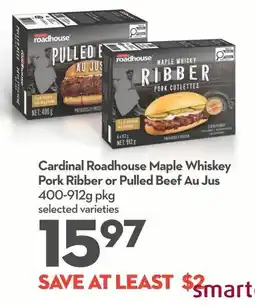 Longo's Cardinal Roadhouse Maple Whiskey Pork Ribber or Pulled Beef Au Jus offer