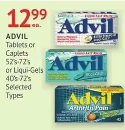 IDA Pharmacy Advil Tablets or Caplets or Liqui-Gels offer