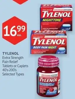 IDA Pharmacy Tylenol Extra Strength Pain Relief Tablets or Caplets offer