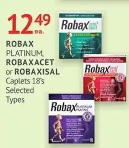 IDA Pharmacy Robax platinum, robaxacet or robaxisal caplets offer