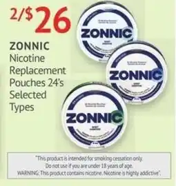 IDA Pharmacy Zonnic Nicotine Replacement Pouches offer