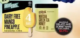 Fiesta Farms RIGHTeus GELATO AND SORBET BARS offer