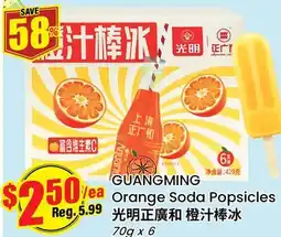Terra Foodmart GUANGMING Orange Soda Popsicles offer