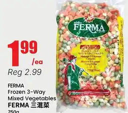 Terra Foodmart FERMA Frozen 3-Way Mixed Vegetables offer