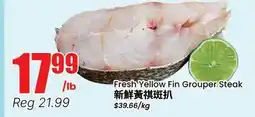Terra Foodmart Fresh Yellow Fin Grouper Steak offer