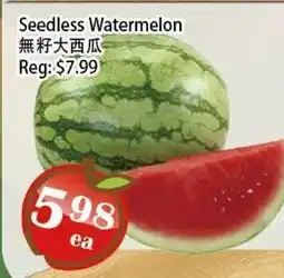 Food Depot Supermarket Seedless Watermelon offer