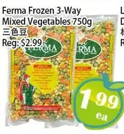 Food Depot Supermarket Ferma Frozen 3-Way Mixed Vegetables offer