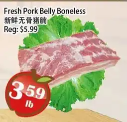 Food Depot Supermarket Fresh Pork Belly Boneless offer