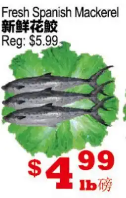 Yuan Ming Supermarket Fresh Spanish Mackerel offer