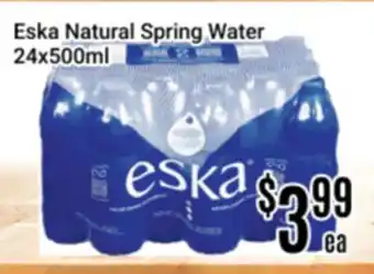 Nations Fresh Foods Eska Natural Spring Water offer