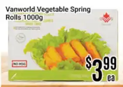 Nations Fresh Foods Vanworld Vegetable Spring Rolls offer