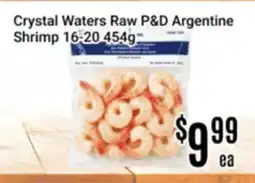 Nations Fresh Foods Crystal Waters Raw P&D Argentine Shrimp offer