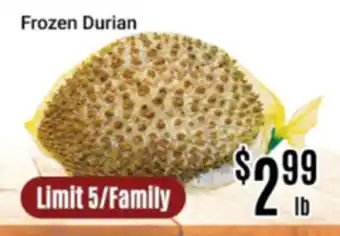 Nations Fresh Foods Frozen Durian offer