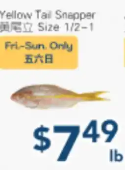 Oceans Fresh Food Market Yellow Tail Snapper offer