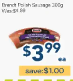 Oceans Fresh Food Market Brandt Polish Sausage offer