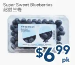Oceans Fresh Food Market Super Sweet Blueberries offer