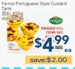 Oceans Fresh Food Market Ferma Portuguese Style Custard Tarts offer