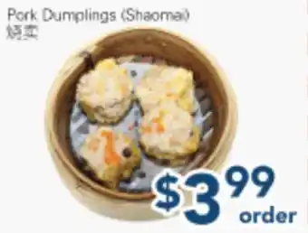Oceans Fresh Food Market Pork Dumplings (Shaomai) offer