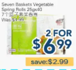 Oceans Fresh Food Market Seven Baskets Vegetable Spring Rolls offer