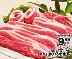 H-Mart MAPLE LEAF PORK BELLY offer