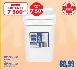 Wholesale Club MAYONNAISE HEINZ offer