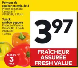 Giant Tiger 3 pack rainbow peppers offer