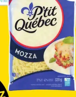 Giant Tiger P'tit Québec cheese bar or shredded cheese offer