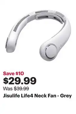 Best Buy Jisulife Life4 Neck Fan - Grey offer
