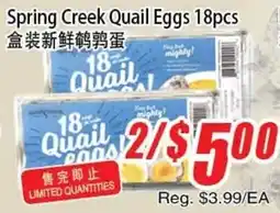WinCo Food Mart Spring Creek Quail Eggs offer