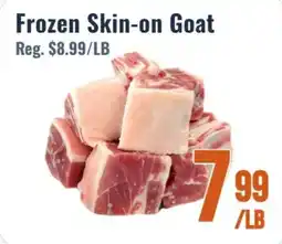 United Supermarket Frozen Skin-on Goat offer