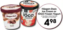 Western Foods Häagen-Dazs Ice Cream or IÖGO Frozen Yogurt offer