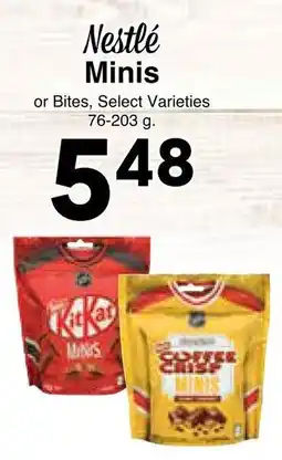 Western Foods Nestlé Minis or Bites offer